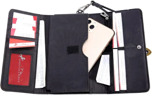 Vista 5 de Montana West - Cartera de mano para mujer, diseño de acordeón