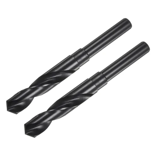 Vista 6 de uxcell Brocas helicoidales 9341 de acero de alta velocidad de óxido negro de 0.571 in (9/16 pulgadas), 2 unids 1/2" para aleación de aluminio metal