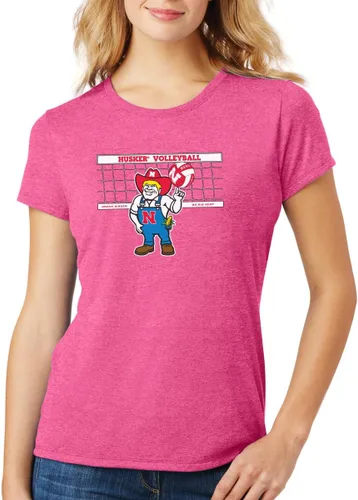 Vista 15 de CornBorn Elige tu diseño: camisetas prémium de voleibol de Nebraska para mujer