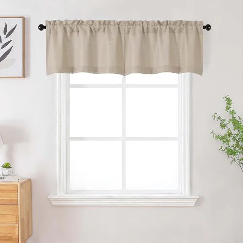 Vista 50 de Cortinas de lino para dormitorio y sala de estar de 96 pulgadas de largo, juego de 2 paneles, con bolsillo para cortinero, filtrado de luz, textura