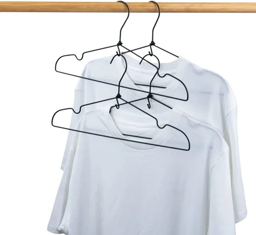 Vista 7 de Ganchos de conector para colgar ropa, clips extensores resistentes, organizador de mini ganchos de conexión en cascada para perchas de plástico