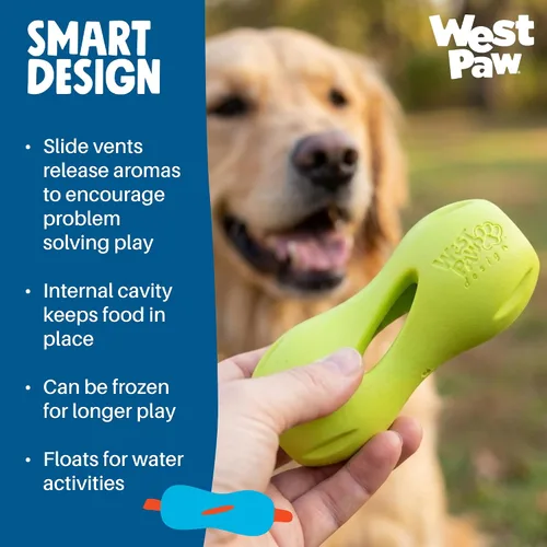 Vista 7 de West Paw Design, Juguete para perro Qwizl Aqua Pequeño