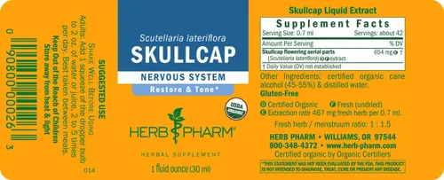 Vista 11 de Herb Pharm Skullcap - Extracto de hierbas líquido: hierba tradicional relajante Skullcap Apoyo tradicional para la mente tranquila Sin OMG, sin