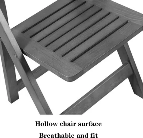 Vista 6 de Folding Chairs Silla de comedor plegable para muebles, silla de entrenamiento de oficina de madera maciza, silla de escritorio, silla de estudio