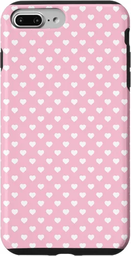 Vista 12 de Hearts Pattern Light Pink White Valentine Case for iPhone 17