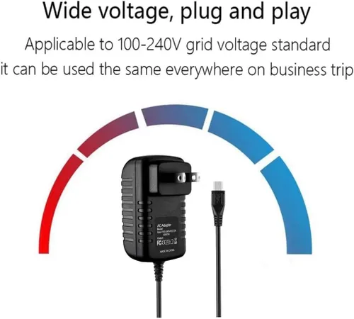 Vista 5 de Adaptador de CA para CHUWI VI10 Pro 10.6 64GB Tablet PC Fuente de alimentación Cable Cargador PSU