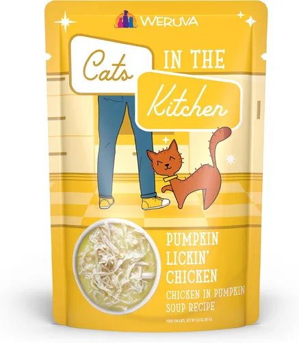 Vista 15 de Weruva Gatos en la Cocina, 1 si es por tierra, 2 si es por mar con atún, ternera y salmón en salsa, comida para gatos, 3 onzas, sobre (paquete de 12)