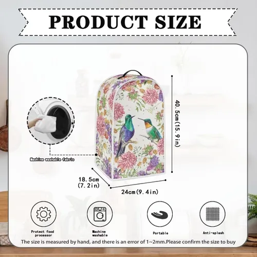 Vista 6 de doginthehole Cubiertas para licuadora de colibrí para cocina, fundas lavables para electrodomésticos, antihuellas dactilares, resistentes a