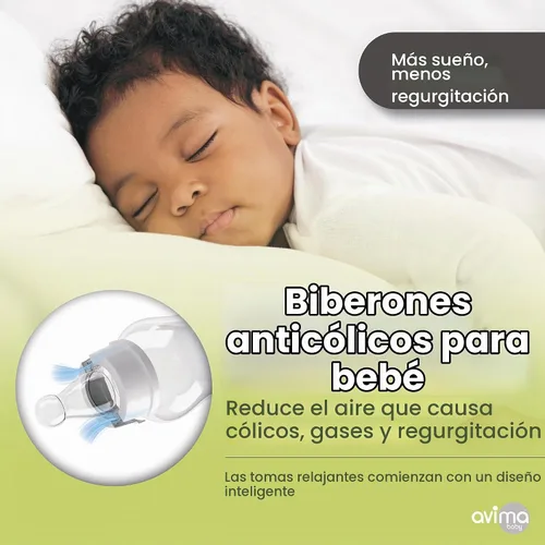 Vista 3 de Avima Pezones de silicona para biberones estándar para el cuello, flujo medio 3 meses + (juego de 6) Flujo medio. Etapa 2.