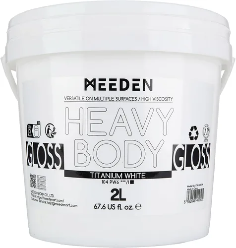 Vista 10 de MEEDEN Juego de pintura acrílica: 1L/33.8 oz x 12 colores pinturas acrílicas grandes a granel - Pinturas artísticas brillantes de cuerpo pesado