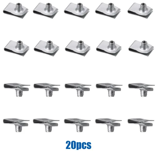 Vista 5 de 20 piezas M4.2-1.41 (#8) Cubierta de parachoques Conjunto de faro de bloqueo rosca U tuerca para Ford W707291-S439, GM 11516397