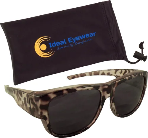 Vista 2 de Ajuste de estampado animal sobre gafas de sol sobre gafas graduadas - Funda incluida