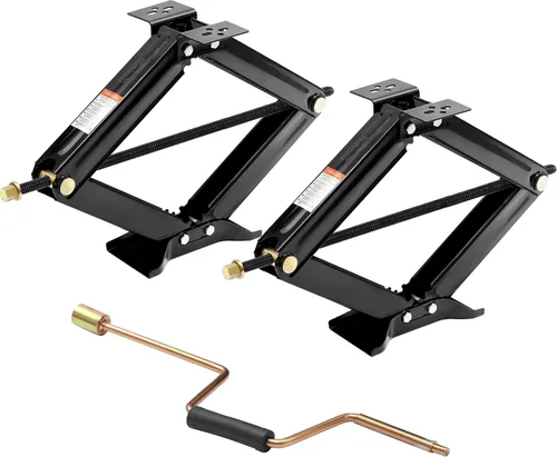 Vista 7 de Estabilizador de Gato de Tijera para RV 6500lb Trabajo Pesado 24" Estabilizador de Remolque RV Gato de Tijera Nivelador para Remolque Camper