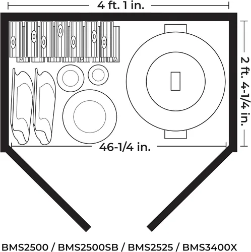 Vista 11 de Suncast - Cobertizo de almacenamiento horizontal de 34 pies cúbicos de resina plástica - Cobertizo de almacenamiento al aire libre con piso