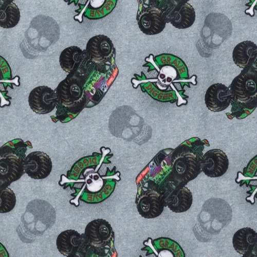 Vista 8 de Monster Jam Trucks - Conjunto de camiseta y pantalones de manga corta 5 NegroGris