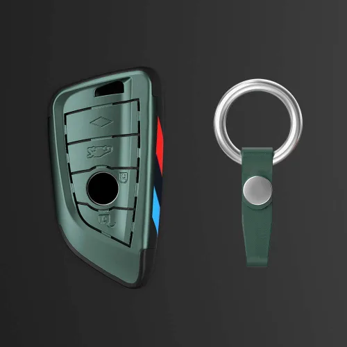 Vista 3 de Smart Remote Key Case Funda protectora para BMW 2 5 6 7 X1 X2 X3 X5 X6 Series con llavero