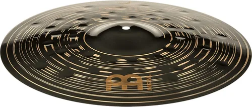 Vista 5 de Meinl Crash Platillo de 16 pulgadas – Classics Custom Dark – Fabricado en Alemania, 2 años de garantía (CC16DAC) Platillo para batería de bronce