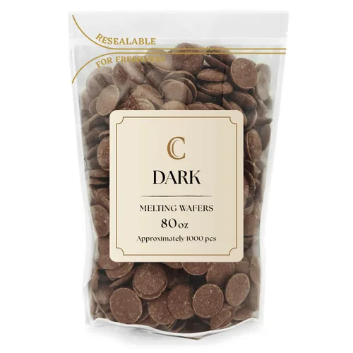 Vista 7 de Merckens - Bolsa de obleas de chocolate para derretir a granel, perfecta para sumergir, postres, hornear y más (1 libra, verde claro) (paquete de 3)
