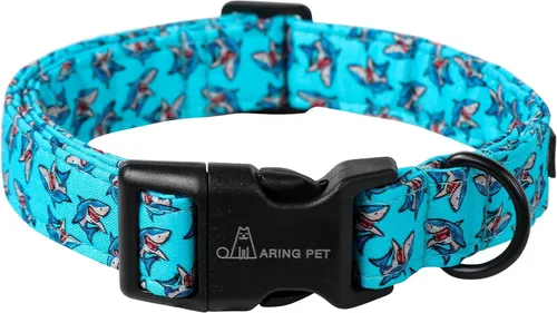 Vista 40 de Aring Pet Collar de algodón, ligero y ajustable, con hebilla de liberación rápida para perros pequeños, medianos y grandes, para cachorros, rosa