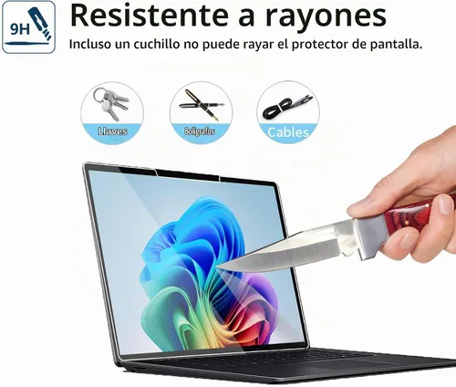 Vista 4 de Protector de pantalla Megoo ArmorShield para Surface Laptop 13.8" 8/7