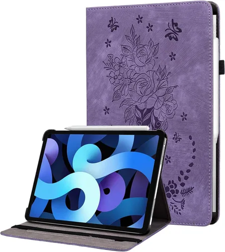 Vista 19 de Funda para iPad Air 3ª Generación 2019/iPad Pro 10.5 Pulgadas 2017, Cubierta de Cuero PU Plegable Multi-Ángulo con Auto Despertar/Dormir y Soporte