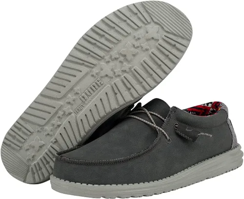 Vista 3 de Hey Dude Wally cuero reciclado para hombre Zapatos para hombre Mocasines con cordones para hombre Cómodo y ligero