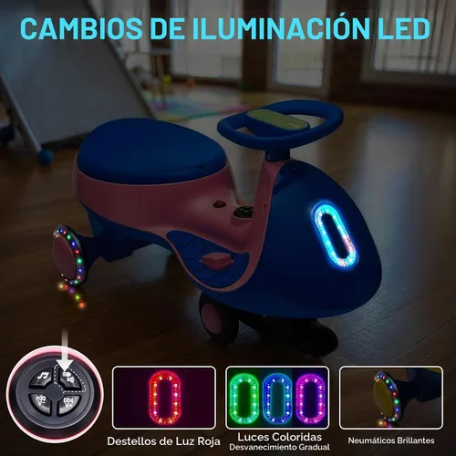 Vista 4 de Winado - Juguete eléctrico de 12 V con pedal, color azul y rosa