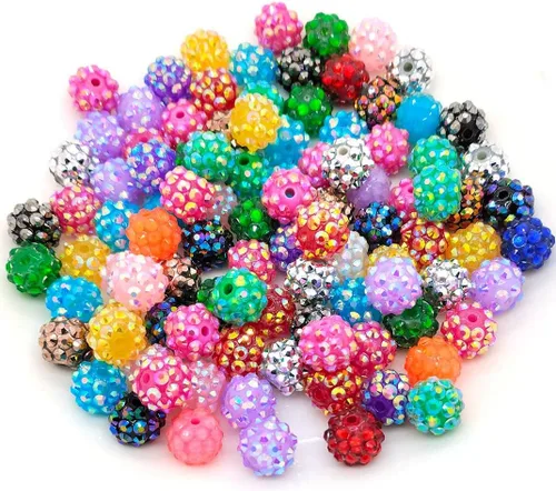 Vista 17 de Cuentas de diamantes de imitación de colores de 0.78 pulgadas, 0.63 pulgadas, 0.55 pulgadas, 0.394 pulgadas, 0.394 pulgadas, 0.394 pulgadas, 0.394