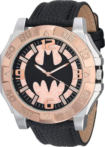 Vista 9 de Accutime Reloj analógico de cuarzo Batman para niños, niñas y adultos de todas las edades Cara negra y amarilla