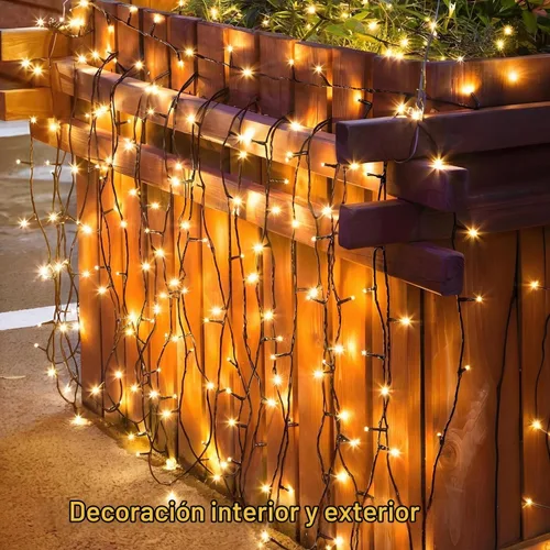 Vista 5 de Tira de luces LED inteligentes, 800 LEDs, 80m/262 pies, luces de Navidad impermeables con control remoto, blanco cálido y color, múltiples modos