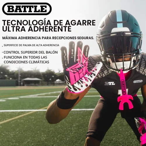 Vista 12 de Battle Guantes deportivos con receptor de velocidad Doom Blanco