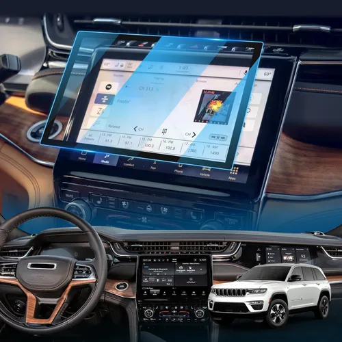 Vista 11 de LFOTPP Protector de pantalla para Grand Cherokee 2025 Jeep Grand Cherokee 2021-2025 y L de 10.1 pulgadas