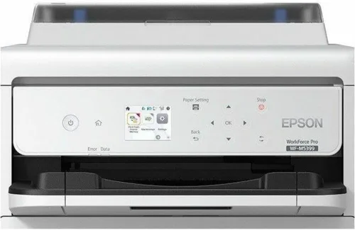 Vista 2 de Epson Workforce Pro WF-M5399 Impresora de inyección de tinta de sobremesa, monocroma, impresión de 1200 x 2400 ppp, impresión dúplex automática