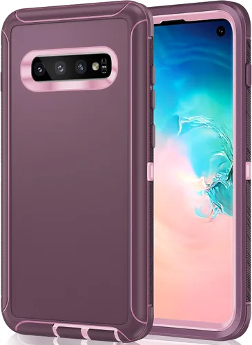 Vista 13 de LeYi Funda compatible con Galaxy S8 Plus: funda de protección 3 en 1 de cuerpo completo a prueba de golpes, de goma, resistente, resistente, a