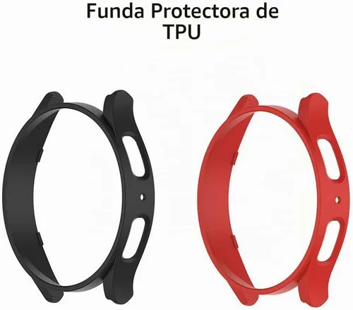 Vista 4 de SHUAXI - Protector de pantalla (3+2 unidades) compatible con Samsung Galaxy Watch 5 Pro de 1.772 pulgadas, película de vidrio templado