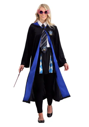Vista 4 de Disfraz Deluxe de Túnica Ravenclaw para Adultos de Harry Potter Multicolor