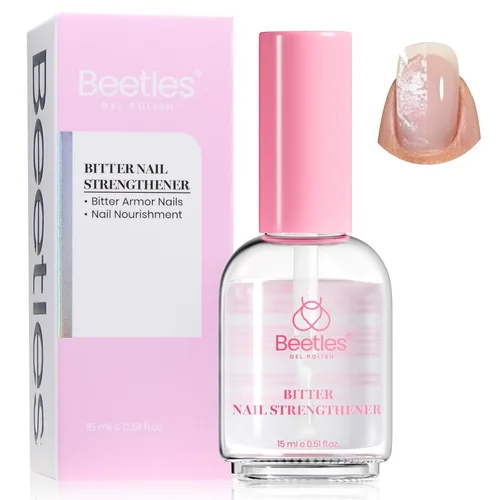 Vista 11 de Beetles - Fortalecedor de uñas de 0.5 onzas líquidas, potenciador de uñas de uva para uñas dañadas, fortalecedor y crecimiento de uñas, esmalte