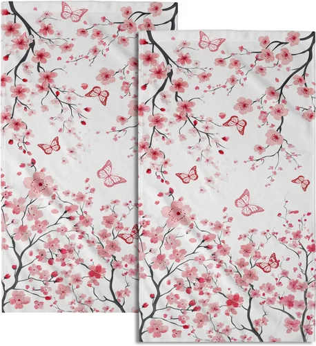 Vista 22 de Toalla de mano de baño de ancla, 2 piezas, toallas de mano absorbentes náuticas a rayas blancas, anclajes marinos, toalla facial suave