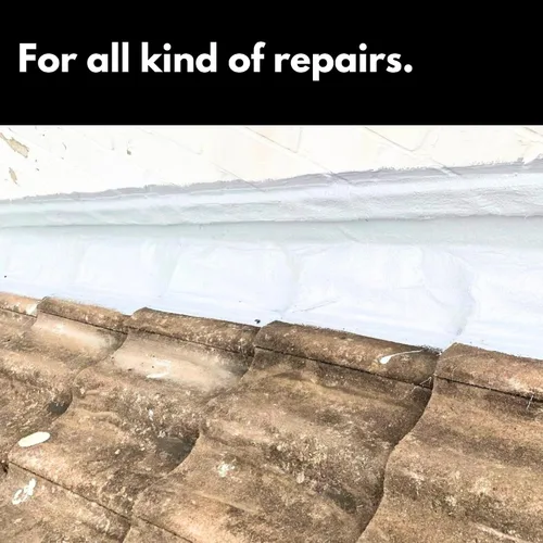 Vista 5 de Kit de goma líquida HSS – Sellador de polímero MS para techo, grietas, paredes y cualquier reparación, sin disolventes, membrana líquida flexible