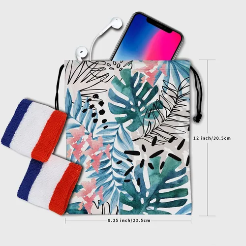 Vista 6 de Bolsa de agarre de gimnasia para gimnasia, bolsa de gimnasia con cordón, bolsa de gimnasio para atletas, bolsa para apretones, toalla de zapatos