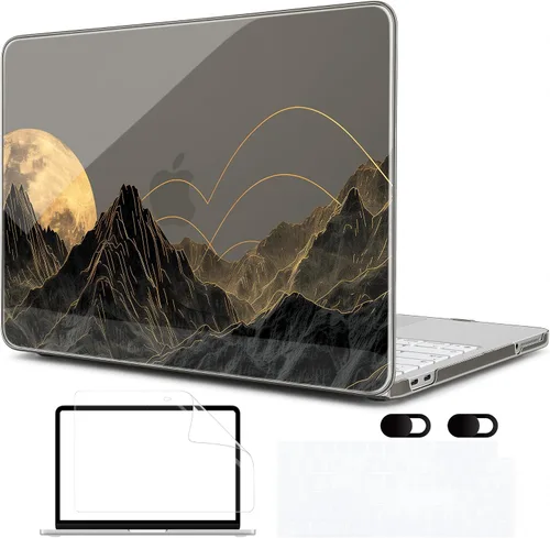 Vista 17 de MEEgoodo Funda estampada para MacBook Neo de 13 pulgadas versión 2026 (compatible con el modelo A3404), funda rígida para laptop con funda