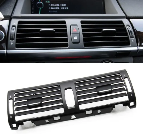 Vista 8 de Panel de rejilla de aire acondicionado delantero izquierdo para BMW X5 X6 E70 E71 E72 Cubierta de rejilla de salida de aire para salpicadero