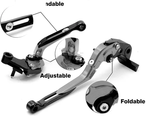 Vista 6 de Motocicleta para Suzuki DL1000 V-Strom 2002 2003 2004 2005 2006-2016 Frenos de motocicleta Barra de acoplamiento Palancas de embrague de freno Negro1