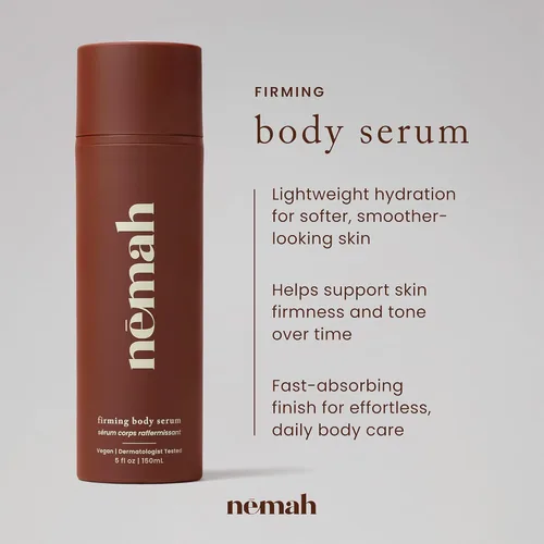Vista 2 de Nemah Loción corporal reafirmante, loción reafirmante y tensora de la piel, crema corporal sin grasa, ligera de absorción rápida, extracto de avena