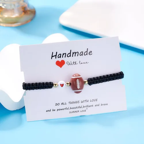 Vista 15 de Pulsera de fútbol, fútbol, baloncesto, béisbol, regalos para mujeres y hombres, regalos de cumpleaños, graduación para amantes del deporte, pulseras