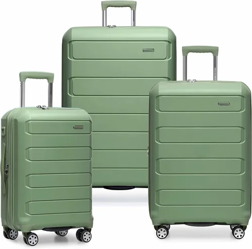 Vista 70 de Traveler's Choice Pagosa indestructible Hardshell expandible Spinner Equipaje, Azul bebé, Pagosa indestructible Hardshell expandible Spinner Equipaje