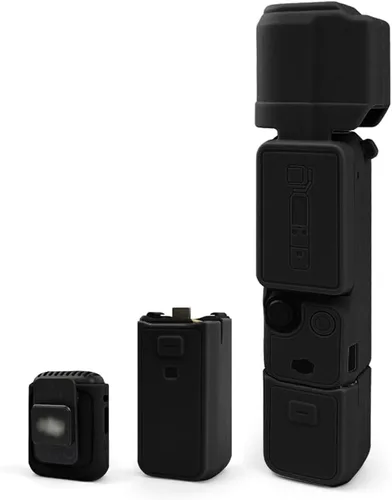 Vista 7 de HRH Pocket 3 - Funda de silicona para DJI Osmo Pocket 3, protector de lente, resistente a los arañazos, compatible con DJI OSMO Pocket 3 Creator