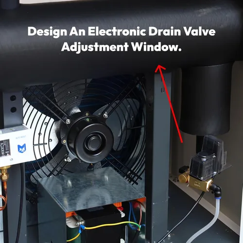 Vista 5 de kapa Industrial Refrigerated Air Dryer with R134a Cooling System for Air Compressors –53 CFM, 0.33KW, 110V/60Hz – Removes Moisture, Oil