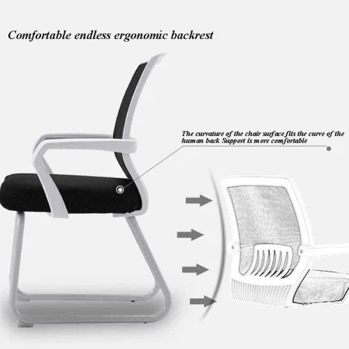 Vista 3 de Silla ergonómica de escritorio de oficina, silla giratoria de malla para computadora con silla de oficina, silla de computadora, silla de personal