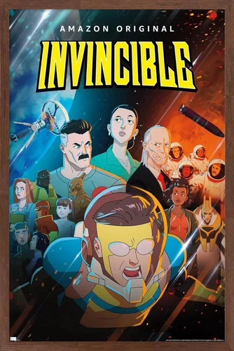 Vista 10 de Trends International Invincible - Póster de pared de una hoja, 14.72 x 22.37 pulgadas, versión enmarcada de madera de granero